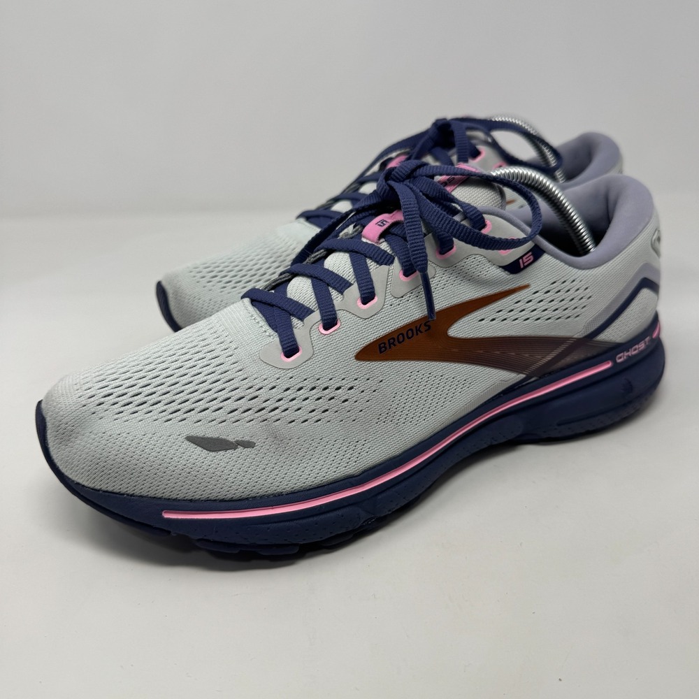 Brooks Ghost 15 1203801B492 White/Copper‎ Running Shoes Sneakers Women's Size 11 - Picture 7 of 12